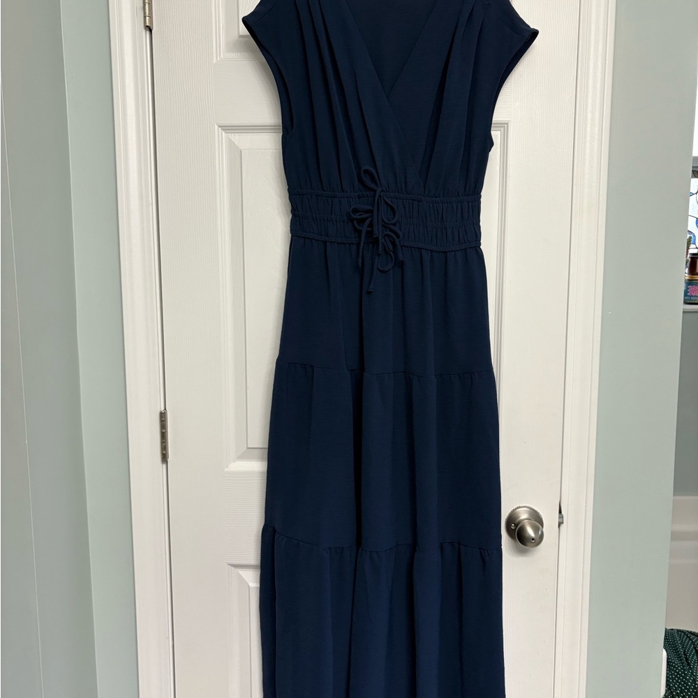 Navy Blue Maxi Dress